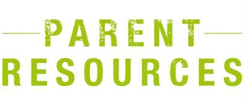 The words Parent Resources in green