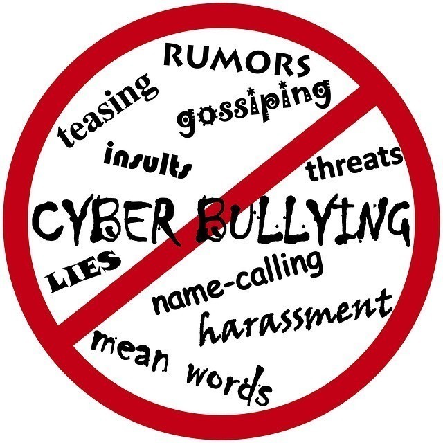 No bullying logo with words 
