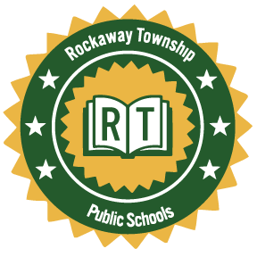 The Rockaway Township Public Schools Seal in Green and Gold
