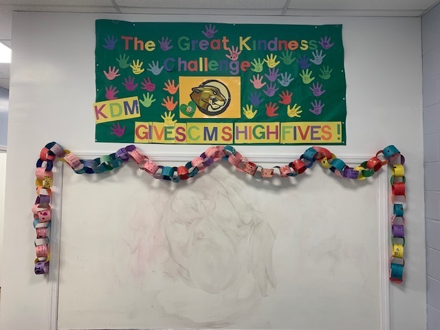 KDM Gives CMS High Fives for the Great Kindness Challenge!