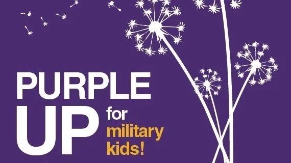 wear purple 4/14 in honor of month of the military child