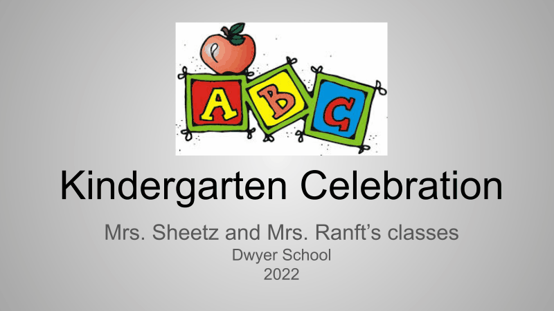 Kindergarten celebration