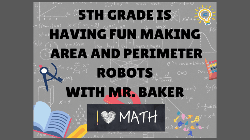 5th grade area and perimeter robots
