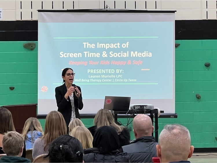 Thank you to our students and families for joint us for a meaningful presentation from Lauren Muriello “Being a Teen In The Social Media Age.”