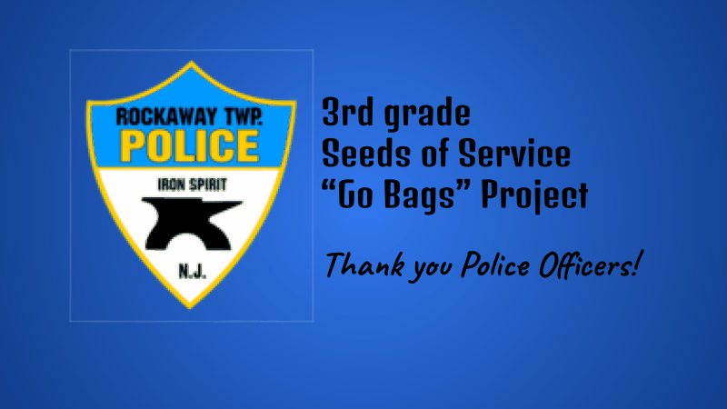 Collage of Pictures of third grade students and teachers  Our 3rd graders got the chance to present the Seeds of Service "Go Bags" to our local police. They worked so hard to make this happen! #NoWallsNoLimits #DwyerCommunity #GivingBack