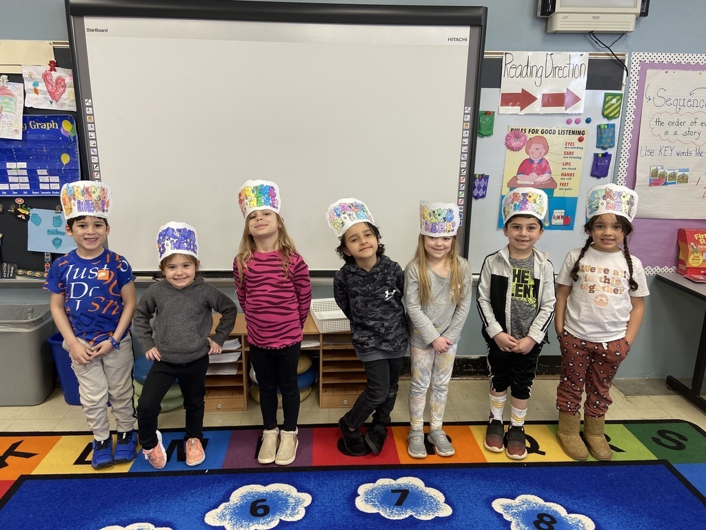 pictures of students modeling their spring hats Our BW kindergarteners are so excited for the first day of spring! They made the cutest spring celebration hats to mark the occasion. #springishere #kindergartener #springcelebration #firstdayofspring